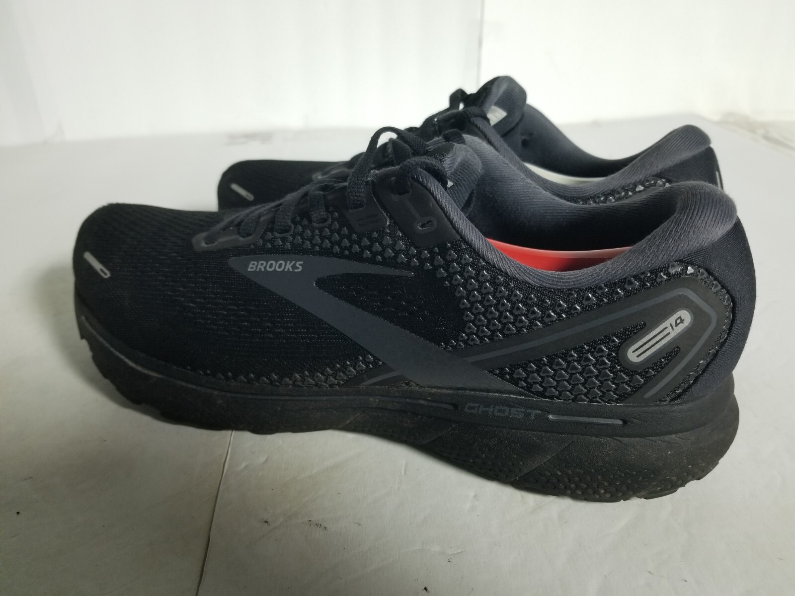 Brooks Ghost 14 Mens 11 Wide 2E Black Running Walking Shoes Sneakers No