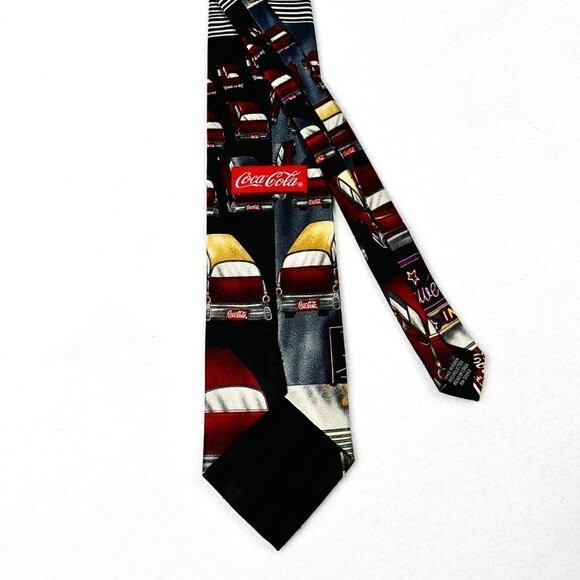 平成レトロ COCA COLA フィニッシュテール　　ヴィンテージ品 Vintage Official Coca-Cola Neck Tie Drive-In Movie