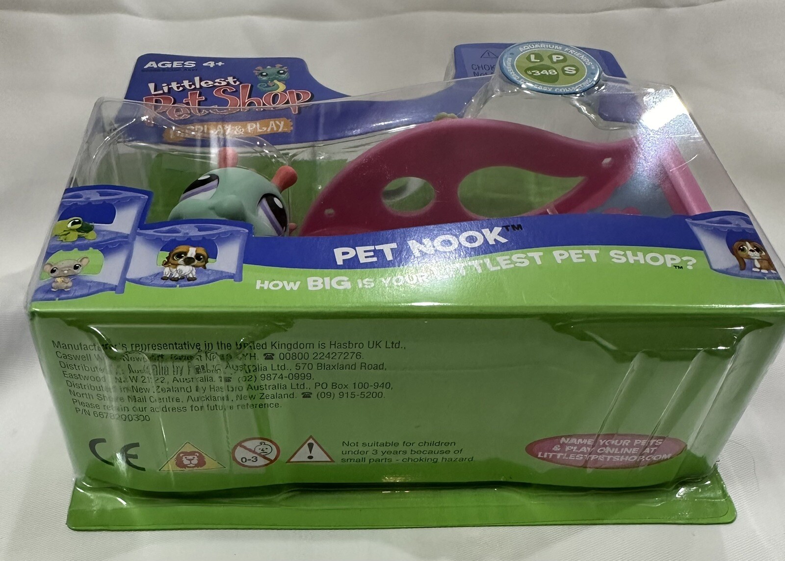 Figurine LPS (Littlest Pet Shop) Hippocampe Bleu Et Rose N°348 - Occasion Très Bon état