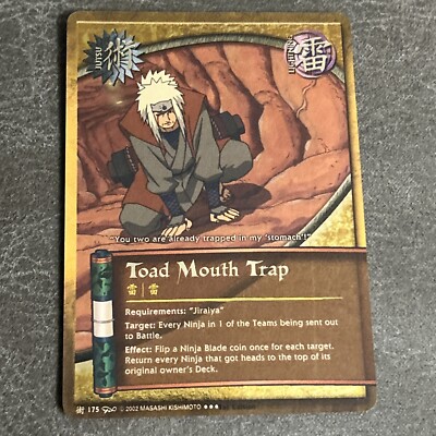 Naruto CCG: Toad Mouth Trap J-175- Dream Legacy Foil NM 1st