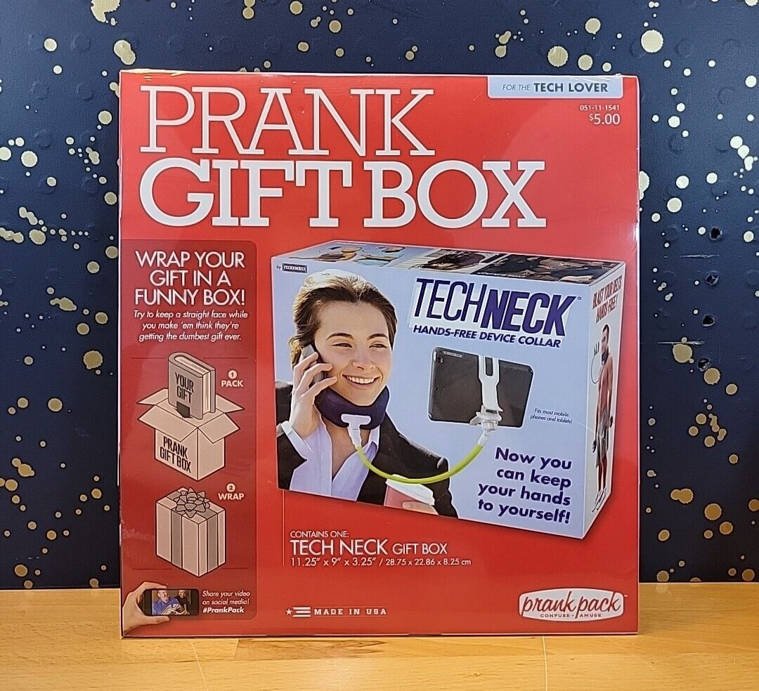 PRANK FUNNY JOKE GAG GIFT GIFT BOX Tech Neck Cell