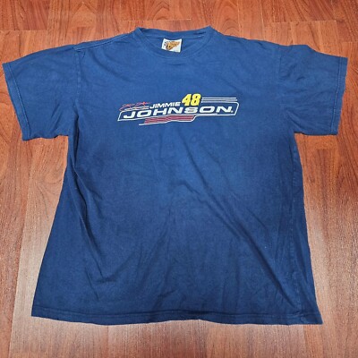 Jimmie Johnson Team Lowes 48 Winner s Circle T Shirt NASCAR Cotton Size XL
