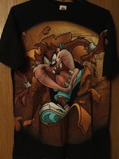 Taz - Tasmanian Devil - Warner Brothers - 1997 Black Shirt - L - Looney Tunes