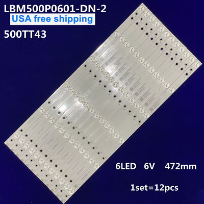 LED Backlight Strips for E50-C1 D50U-D1 D50-D1 500TT43 V3 V4 EVTLBM500P0601-DN-2
