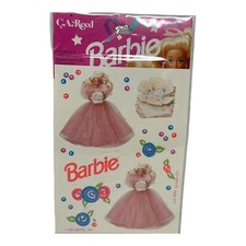 90's Vintage Barbie Stickers By Reed Paper Art Shopping Spree 4 Sheets NIP NOS