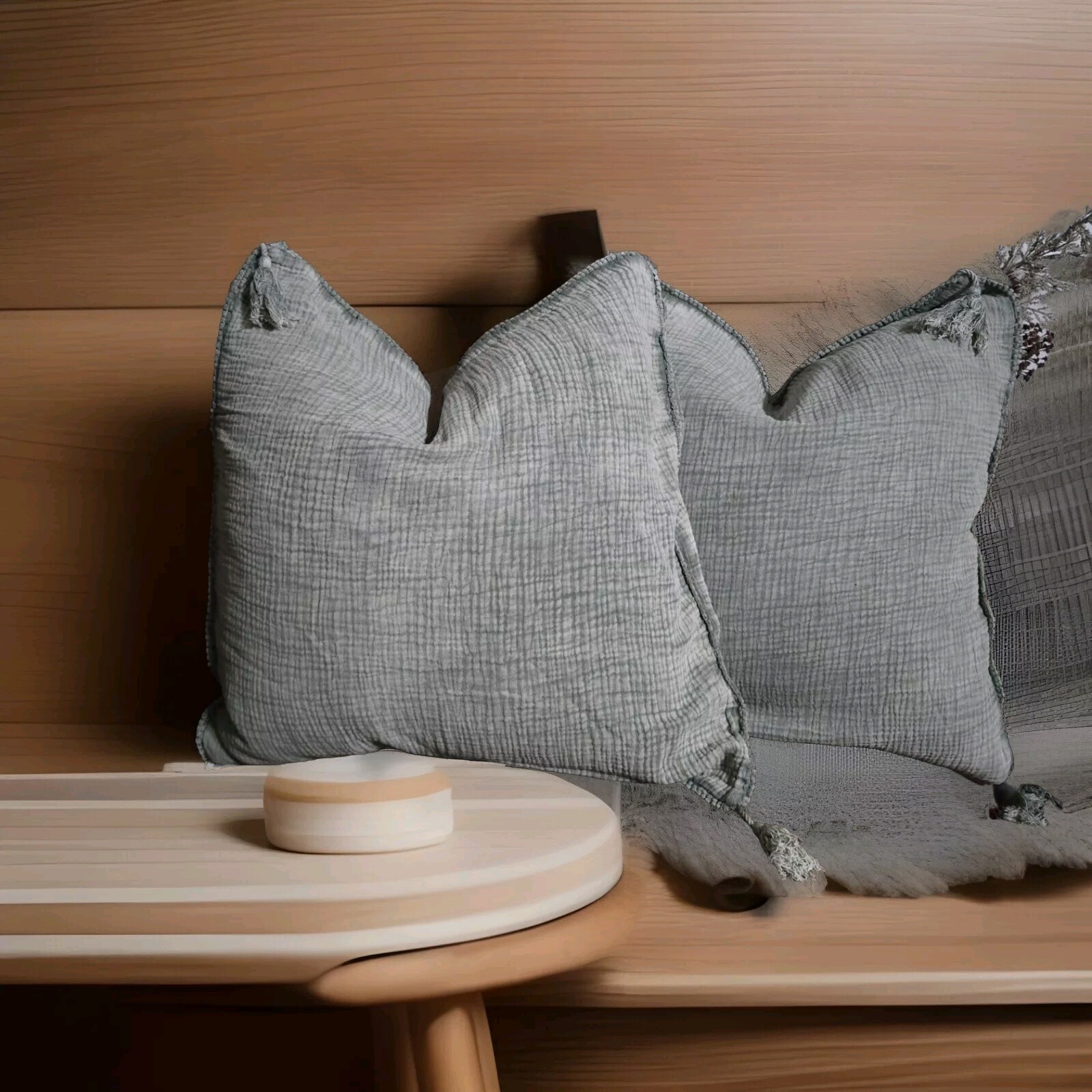 6 Green 100% Italian Cotton Duvet Covers