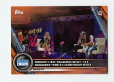 A308 CHARLOTTE FLAIR 2020 TOPPS WWE SMACKDOWN ORANGE 50/50 #70 RARE SP 