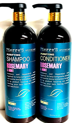 Pierre s Apothecary ~ Rosemary & Mint Purifying Shampoo & Conditioner w/ Coconut