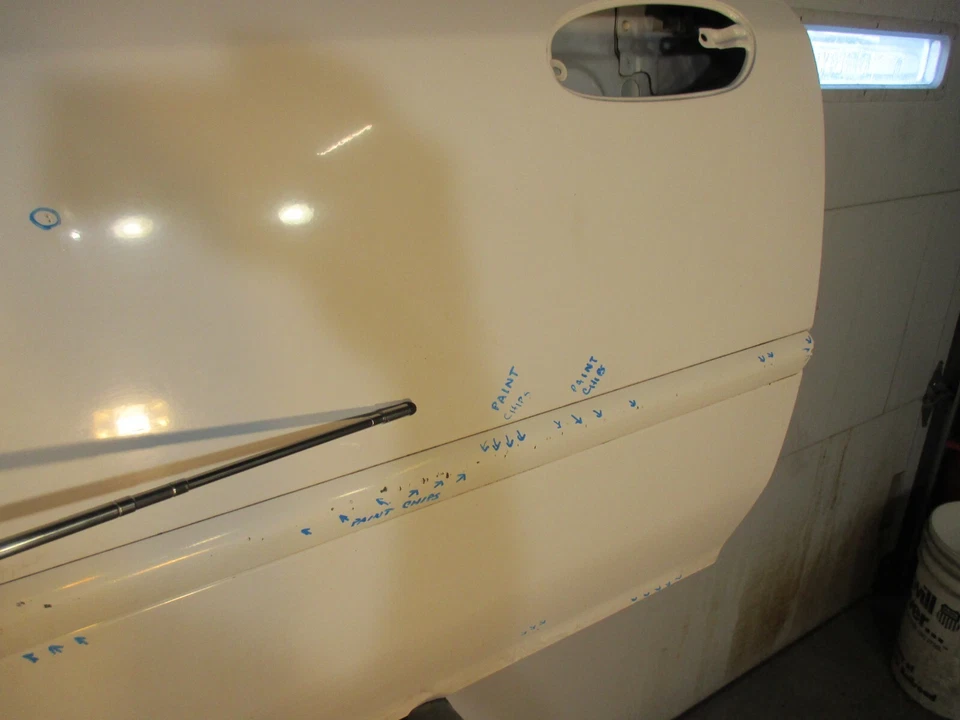 1997 Acura CL Left Driver Front Door Panel Shell (Bare)(White) Foto 3 de 4