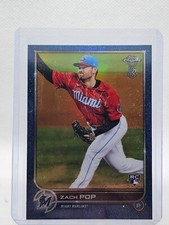 2022 Topps Chrome Ben Baller Baseball Zach Pop Blue Refractor RC /75