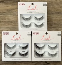 Kiss Lash Couture Faux Mink Collection 67757 KLCD01 Muse Lot Of 3