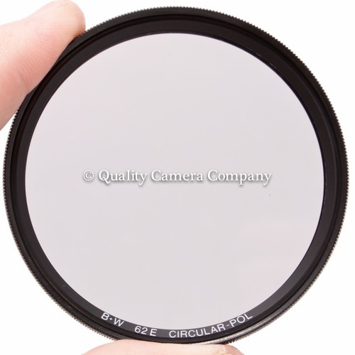 B+W 62E Circular Polarizer - EXCEPTIONAL AUTOFOCUS GLARE REDUCER WITH CASE - EX - Picture 3 of 5