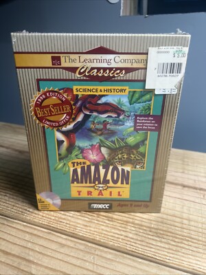THE AMAZON TRAIL CD-ROM by Learning Company Windows or Mac. Big Box NEW & SEALED