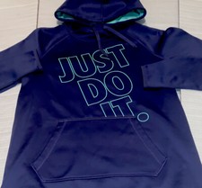 Women  s Nike Just Do It Hoodie Size Small Purple/Blue Fall Very Nice   