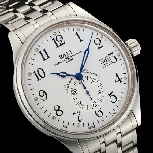 BALL WATCH Train Master Standard Time NM3888D-S1CJ-WH with Box and G-Card - Picture 2 of 7