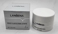 60x LANBENA Plant Pore Strips Blackhead Remover Nose Acne Cleansing Peel Off US