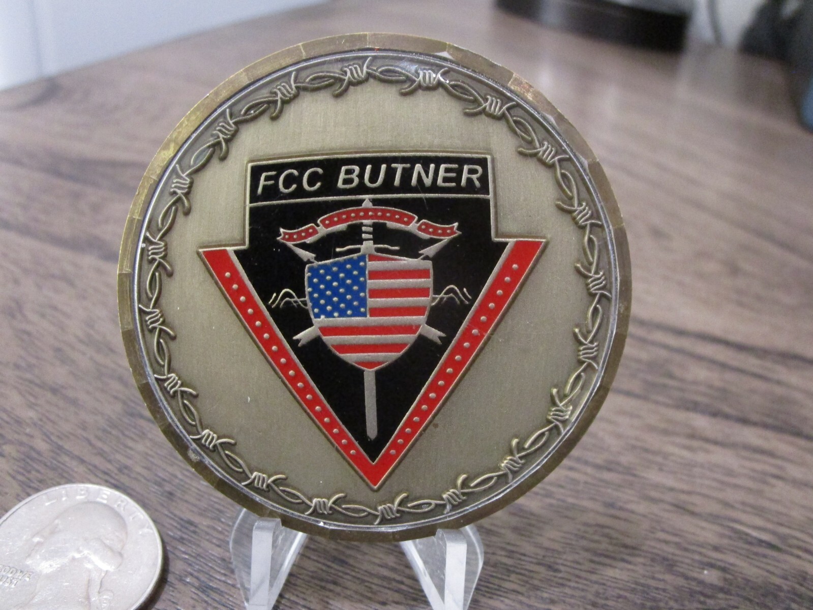 BOP FCC Butner Federal Correctional Complex Prison Challenge Coin 483R