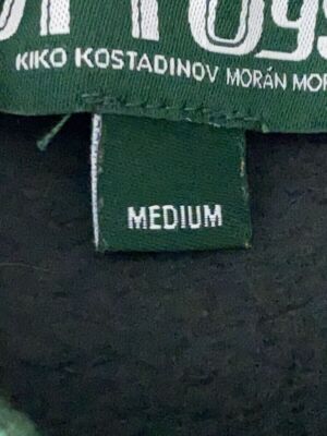 Kiko Kostadinov hoodie M cotton Green solid color otto 958