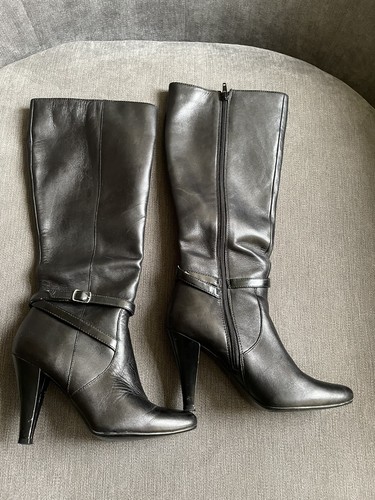 Next Black Knee High Boots Size 5 | eBay