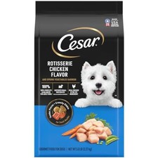 CESAR Small Breed Dry Dog Food Rotisserie Chicken 5 lb Gourmet Nutrition