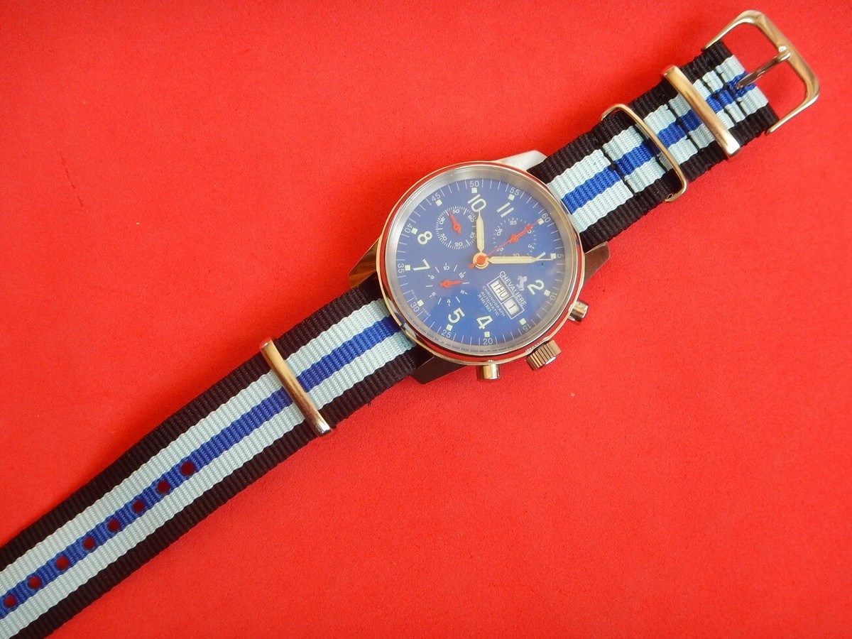 Bracelet OTAN Bond 20mm - Noir, Blanc, Bleu - Synthétique Ultra-résistant - Fabriqué En France - Neuf