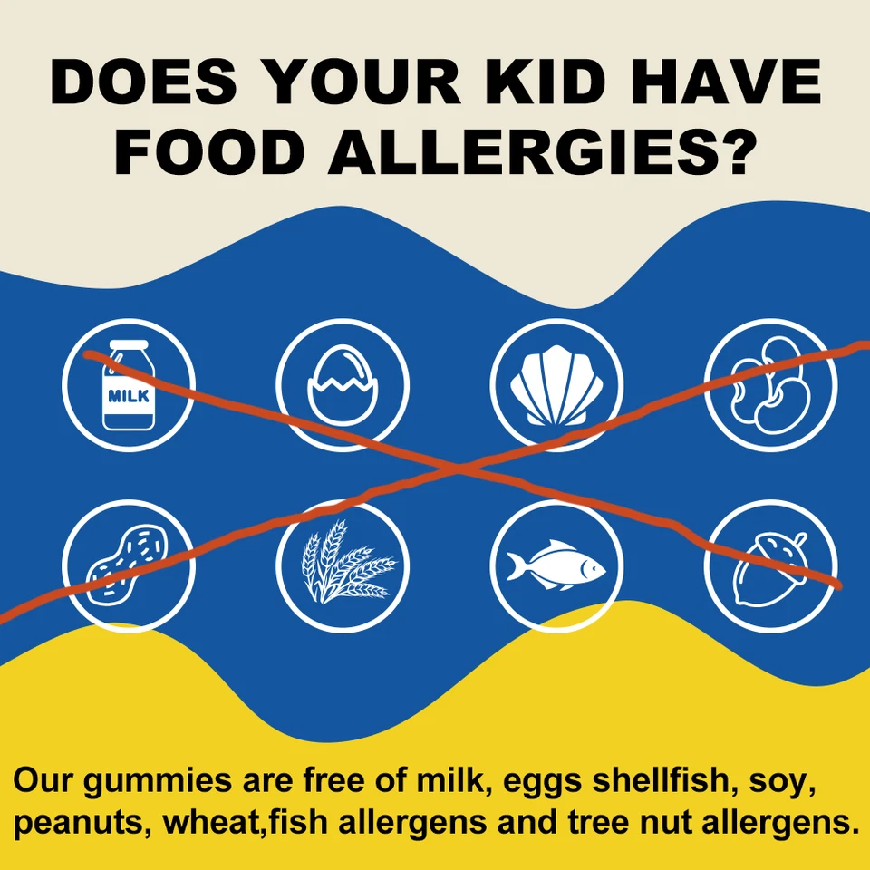 Gomitas multivitamínicas para niños - Vitaminas diarias para niños, vitamina C, D3 y soporte de zinc Foto 3 de 4