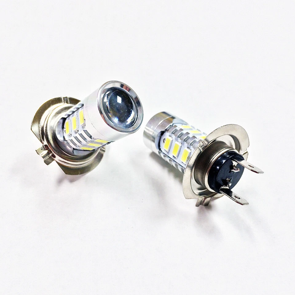 2x H7 Warm Yellow LED Fog Light Bulbs 15W SMD5730 12V High Bright Day time Light - Image 2 of 4