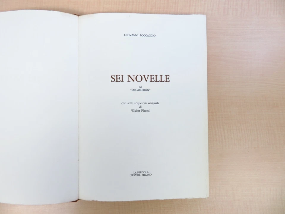 Giovanni Boccaccio 『Sei novelle dal “Decameron”』 Illustrated by Walter Piacesi - Image 3 of 4