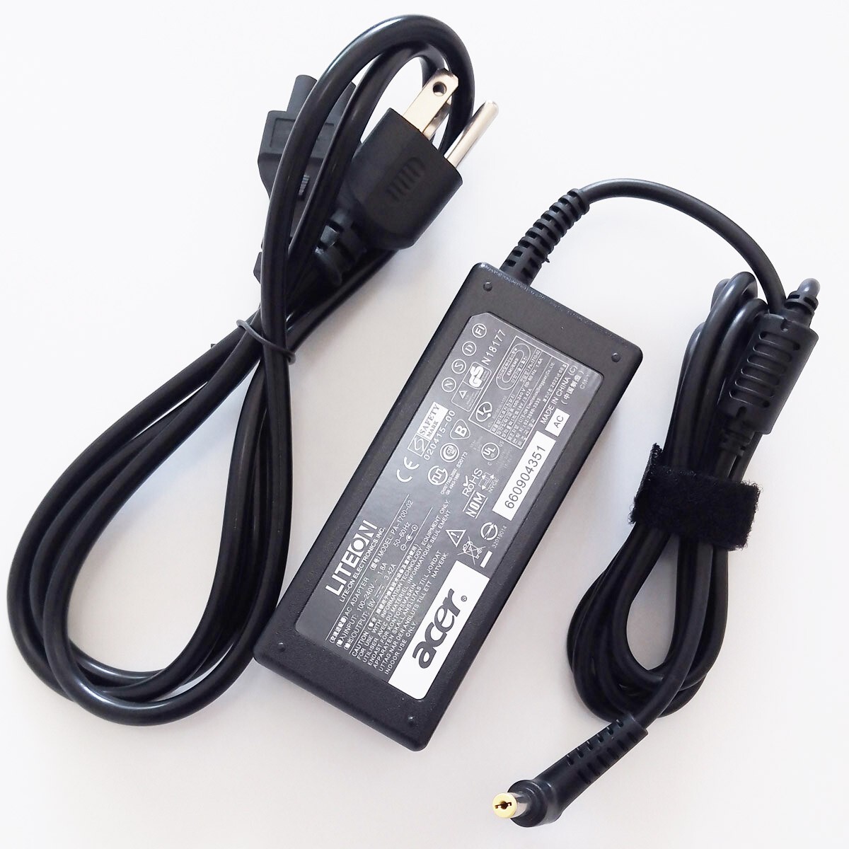 Original 65W Power Supply Cord For Acer Aspire 2000 2010 2020 3050