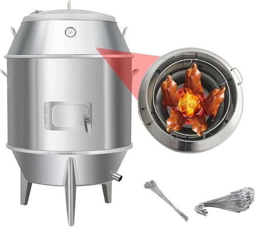 Charcoal Chicken Duck Roaster 32 Inch Grill Oven Cooker with Hook for BBQ Roast
