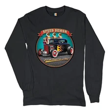 1932 Deuce Speed Demon Long Sleeve T-shirt Hot Rod Muscle Car Drag Racing