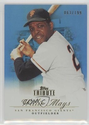 2012 Topps Tribute Blue 63/199 Willie Mays #52 HOF uy6
