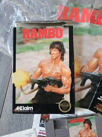 Rambo NES CIB, 1988, Nintendo, Vintage Rare ,insert And Paper Tested💥