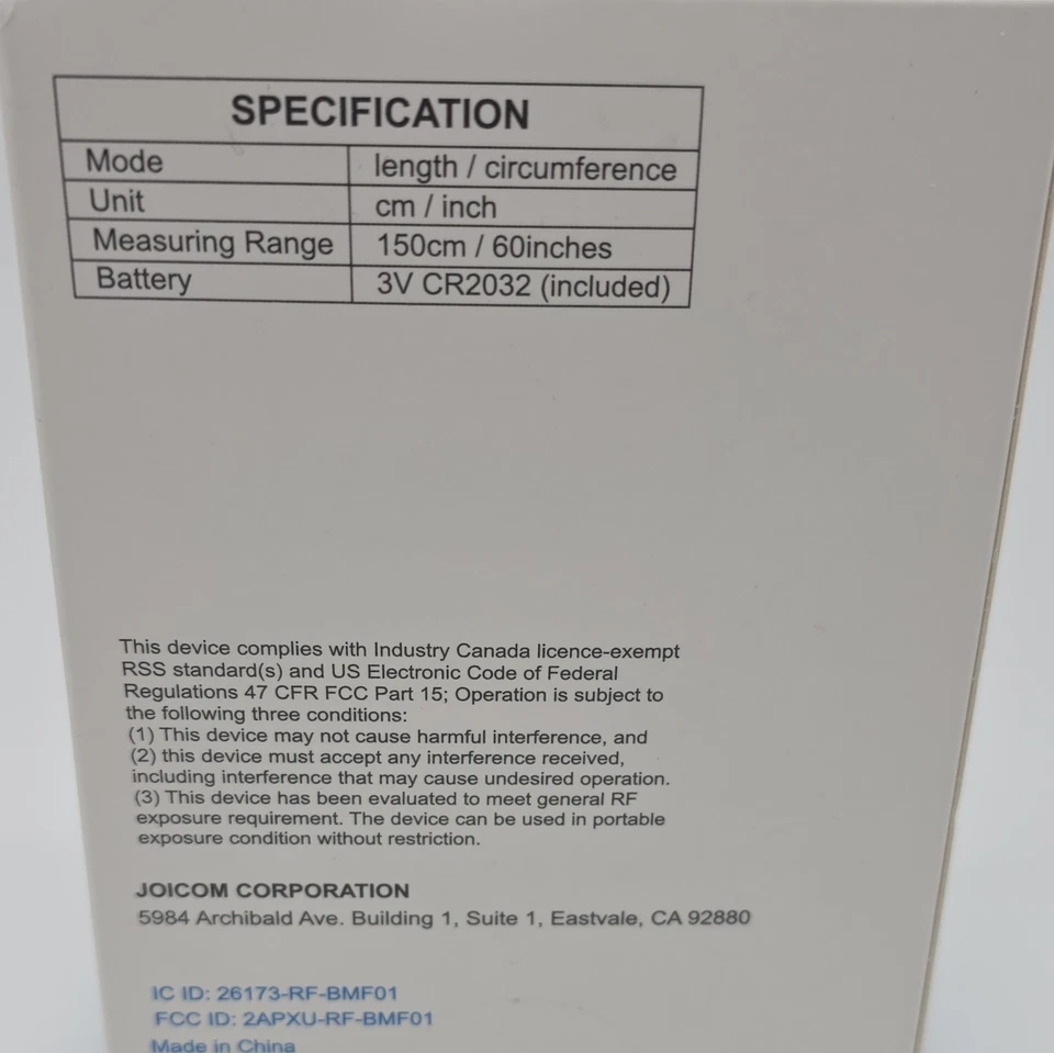 Renpho Smart Body Tape Measure Bluetooth Smart Healthy Living RF-BMF01 - Image 4 of 4