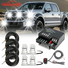 80w 4 Hid Bulbs Strobe Lighting System Hide Away Hazard Emergency Warning White
