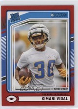 2024 Panini Donruss Rated Rookie Red Press Proof Kimani Vidal #355 wq8
