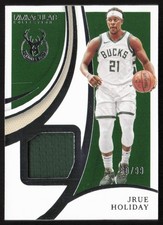 2021-22 PANINI IMMACULATE COLLECTION JRUE HOLIDAY GAME WORN USED 80/99