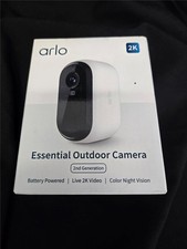 Arlo Essential Outdoor Camera 2nd Generation 2K Battery Powered Color Night