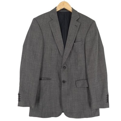 Strellson Blazer Jacket Wool Linen Gray EU 48 UK/US 38