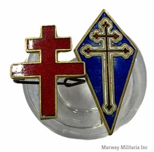 WW2 Free French Lapel Badge Lot of 2