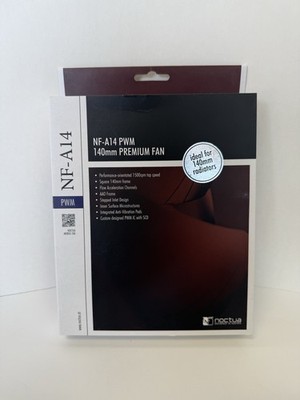 Noctua NF-A14 PWM 140mm Premium Cooling Fan Open Box Complete - Brown/Beige