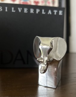 Dansk Silver Plate Elephant Paperweight Very Good Condition & Boxed!