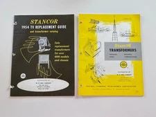 1954 & 1955 Vintage Stancor TV, Radio, Transformer Replacement Guide Catalogs