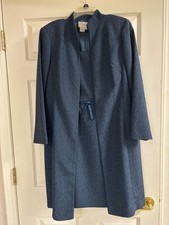 Adrianna Papell Petities Women's Sheath Dress  Long Jacket Set Sz 12P Jacquard
