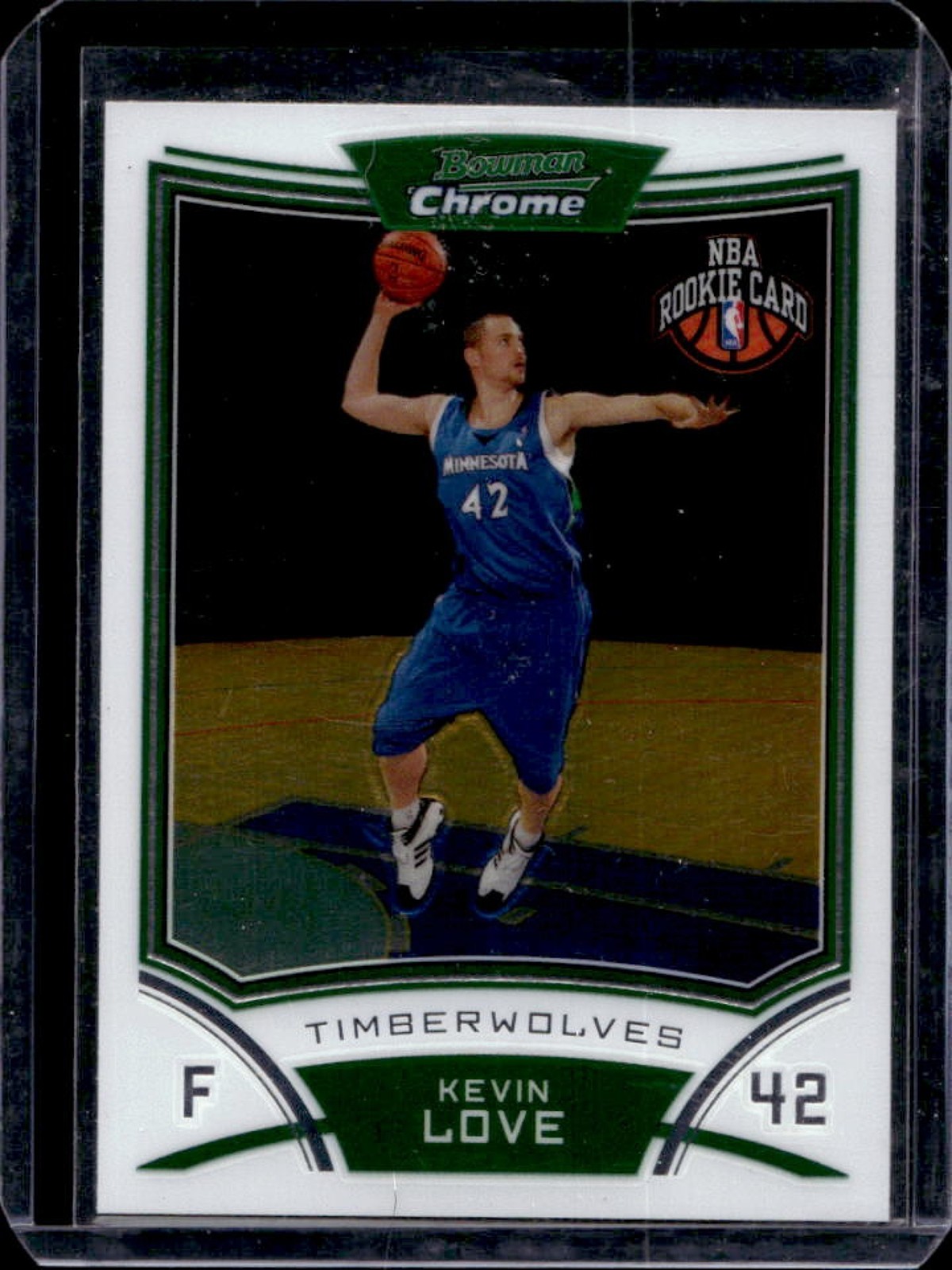 2008-09 Bowman Kevin Love Chrome Rookie RC #115 Timberwolves