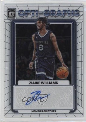 2022-23 Panini Donruss Optic Opti-Graphs 20/99 Ziaire Williams #OG-ZWL Auto 0n0t