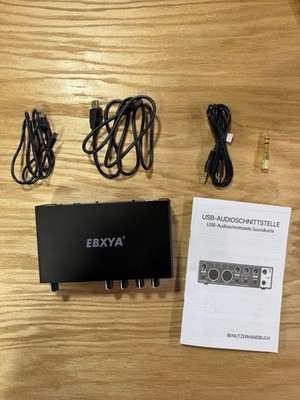 EBXYA 2i2 USB Audio Interface 24-BIT/192KHZ PC Recording Sound Card