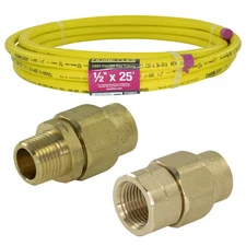 1/2 In. X 25 Ft. CSST MPT/FPT Connection Kit (1) 1/2 In. MPT Male Adapter (1) 1/