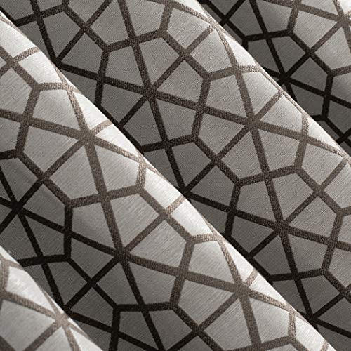 Verve Twill Mosaic Thermal Extreme Total Blackout Grommet Curtain Panel, 52" ... - Picture 4 of 8