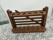 Vintage Wooden Country Farm Gate 6 Pipe Rack Stand